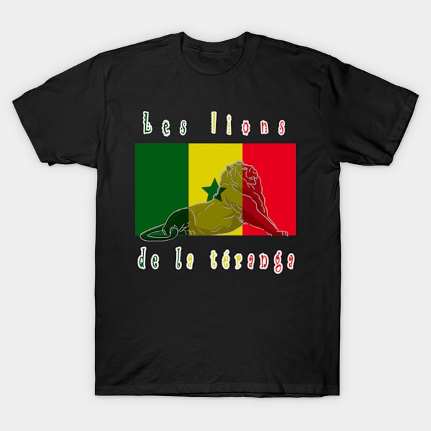 Les lions de la téranga T-Shirt by Kyomaw